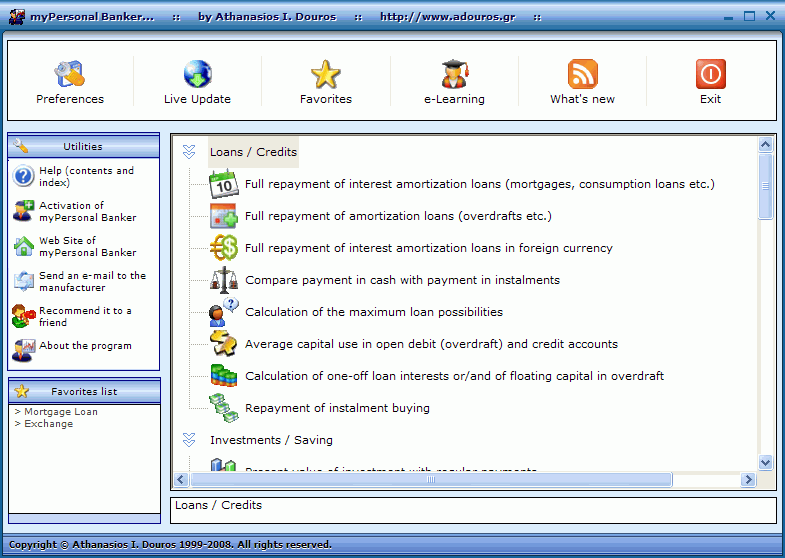 myPersonal Banker screenshot